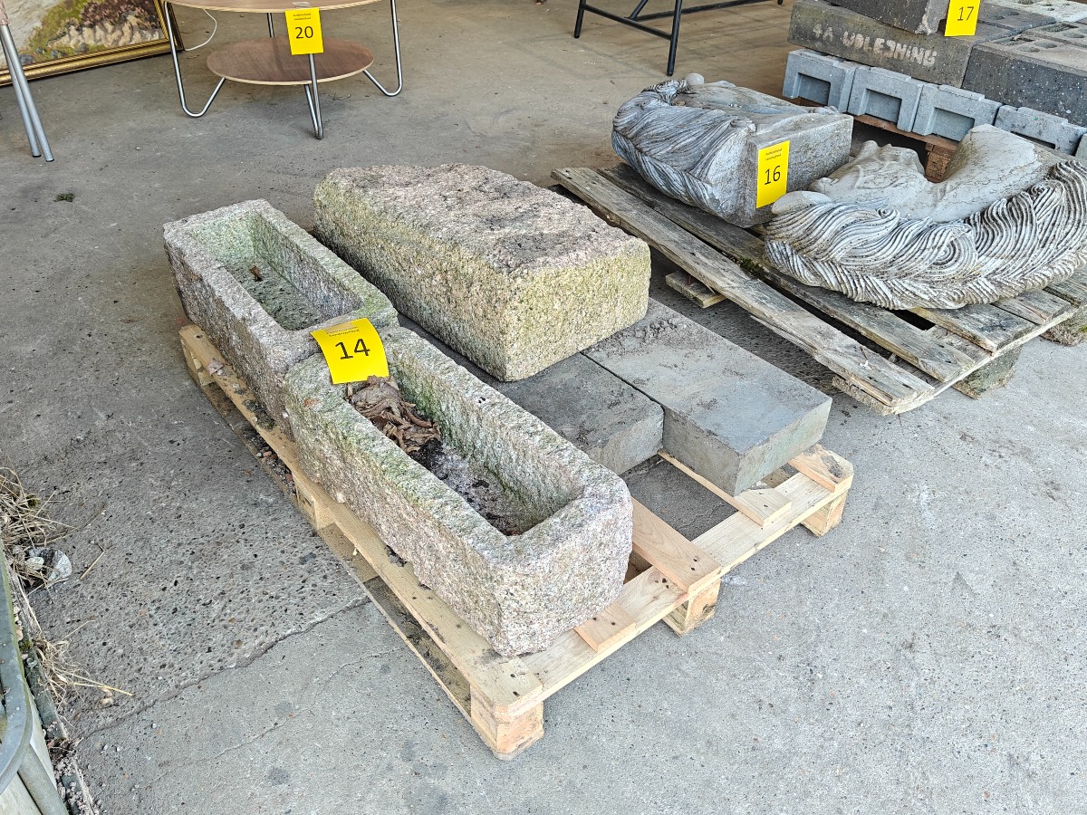 2 granittrug m.m. 