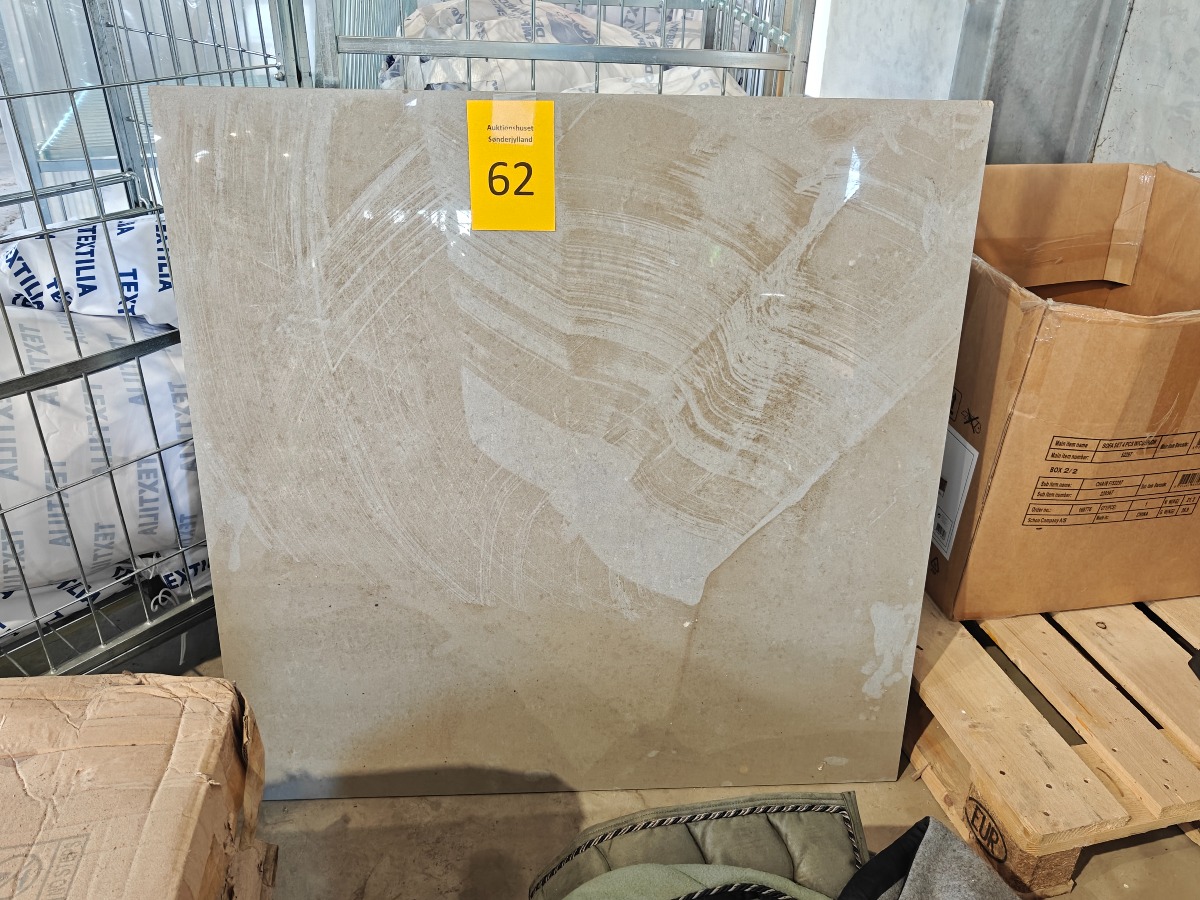 Keramisk bordplade 100 x 100 cm. 