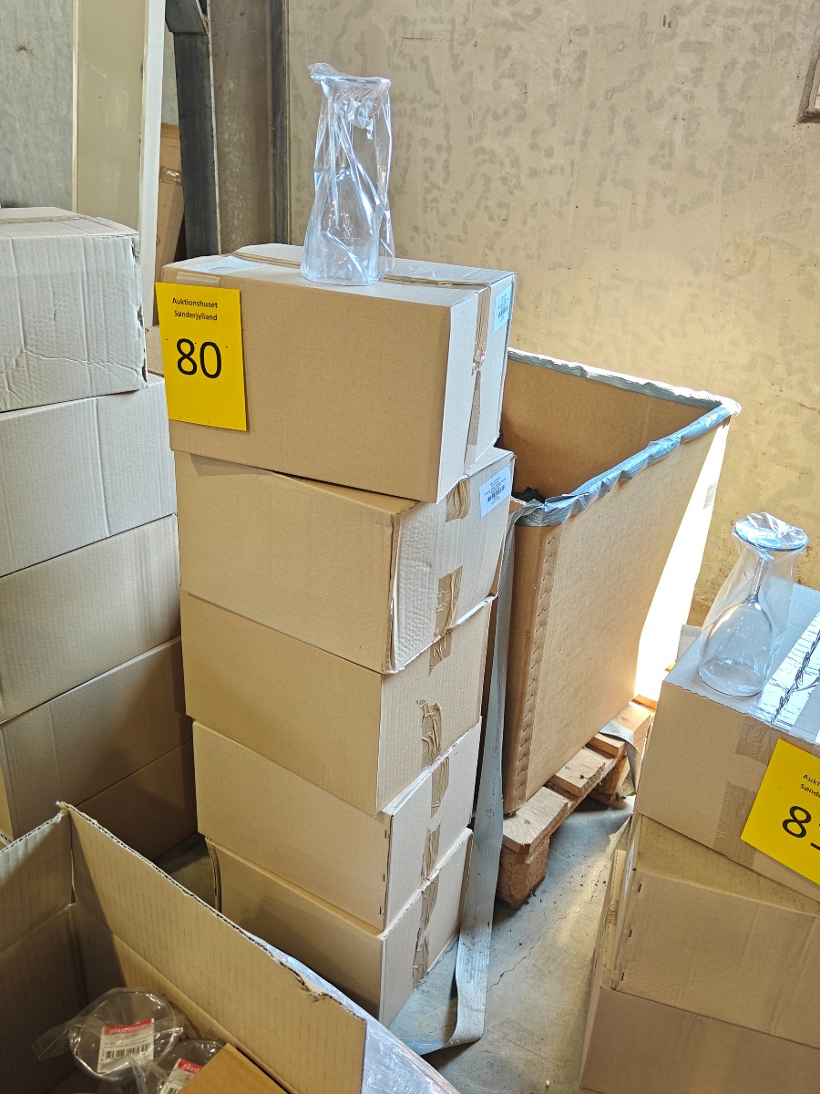 5 x 12 stk.vinglas af plast. 