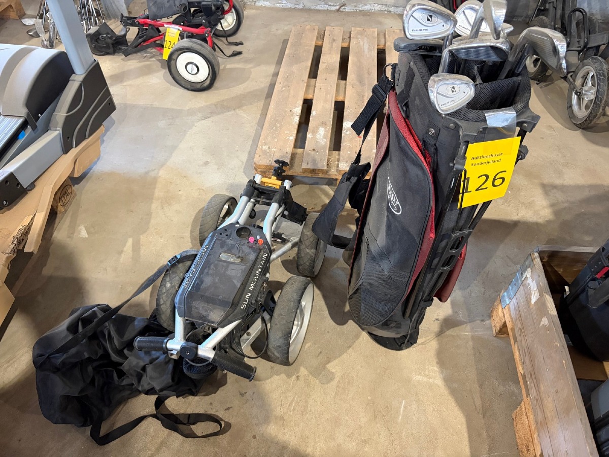 Golftaske med køller