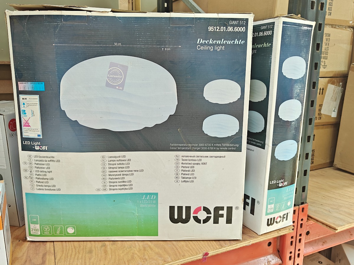 2 stk. Wofi plafond 23W LED