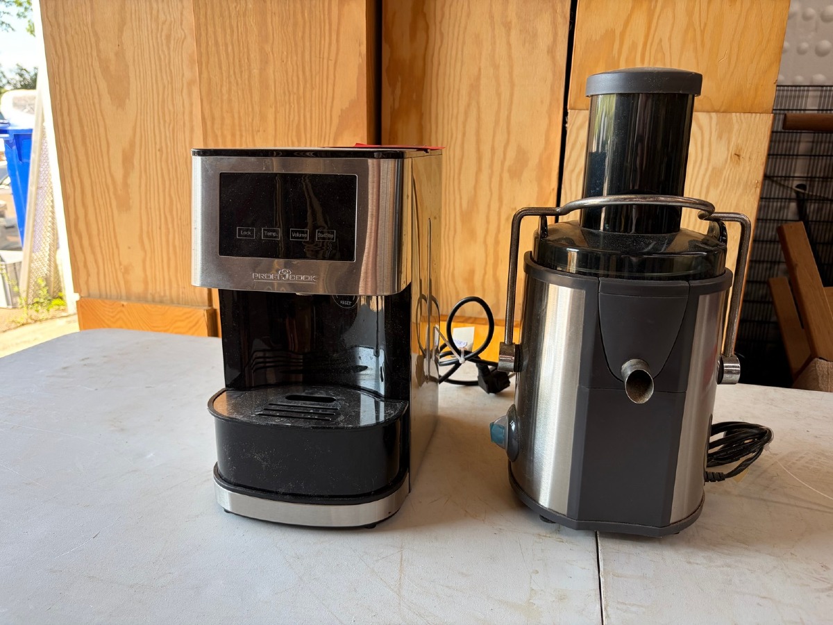 ProfiCook kaffemaskine med touchbetjening samt elektrisk saftpresser/juicecentrifuge