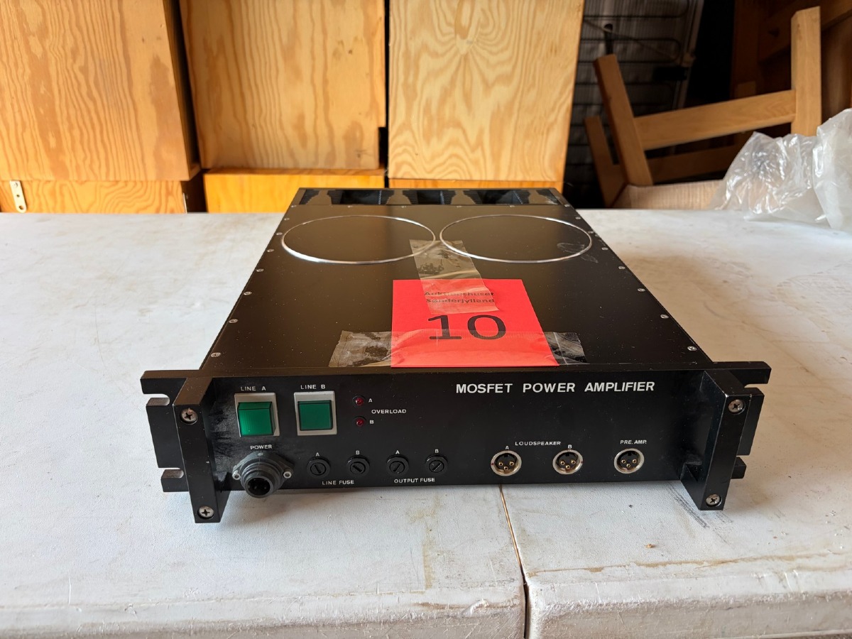 MOSFET Power Amplifier – professionel 2-kanals effektforstærker i rackmodel