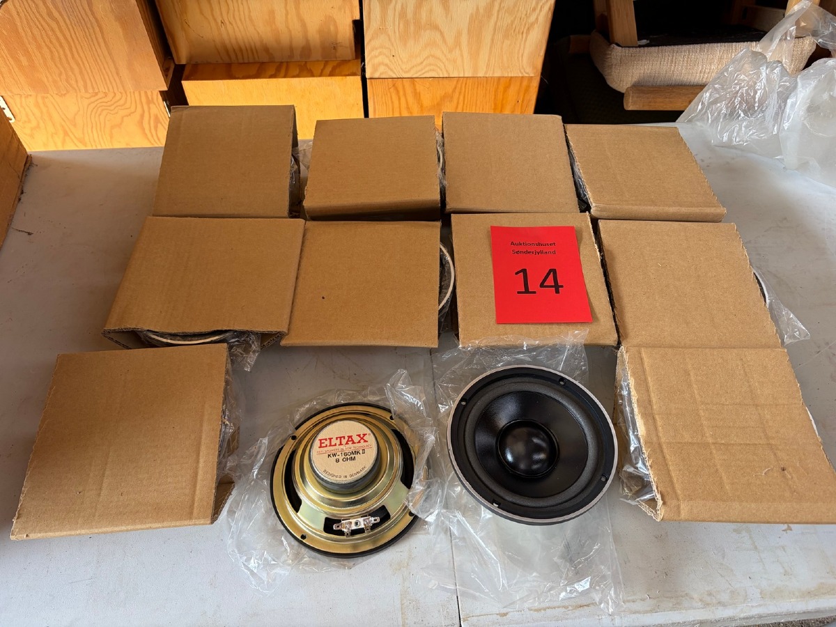 Eltax KW-160MK II – 8 Ohm højttalerenheder, 12 stk.