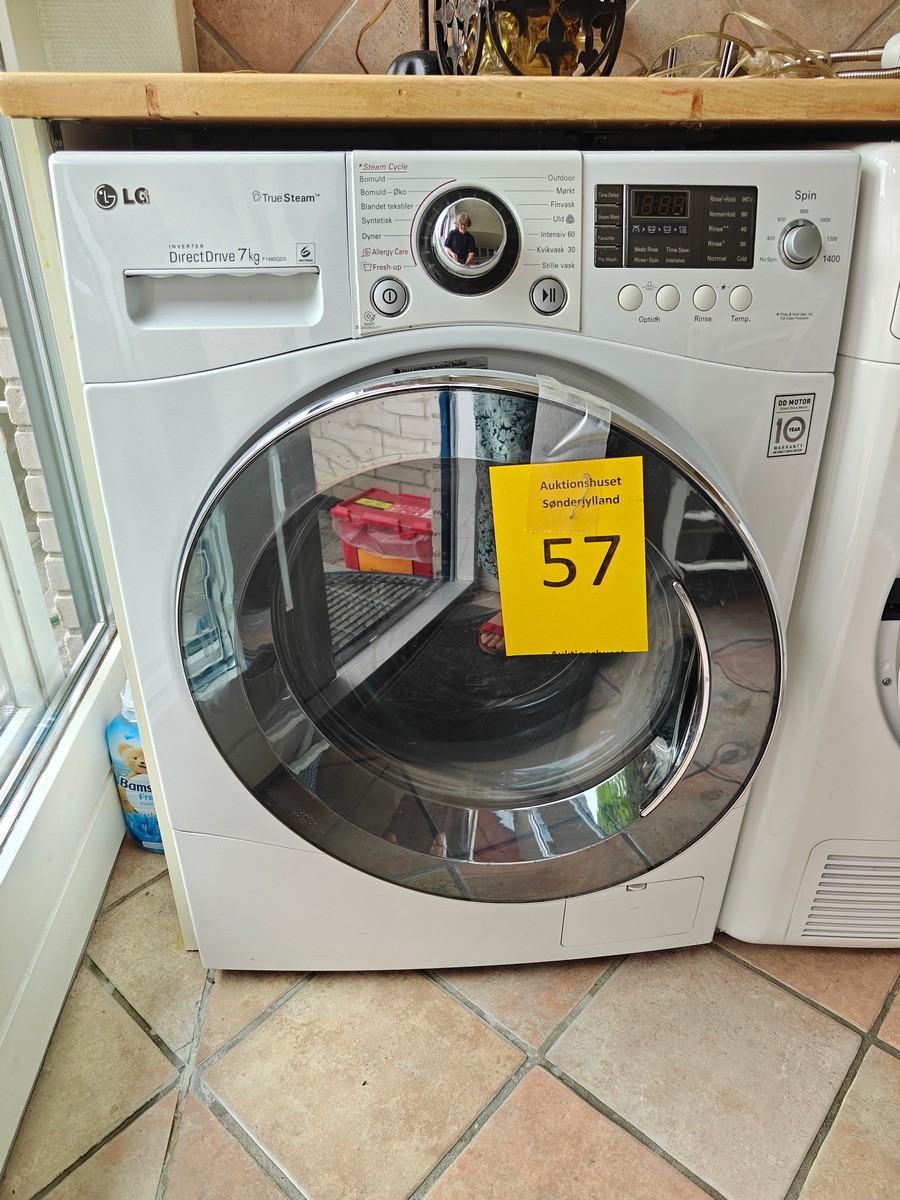 LG True Steam vaskemaskine