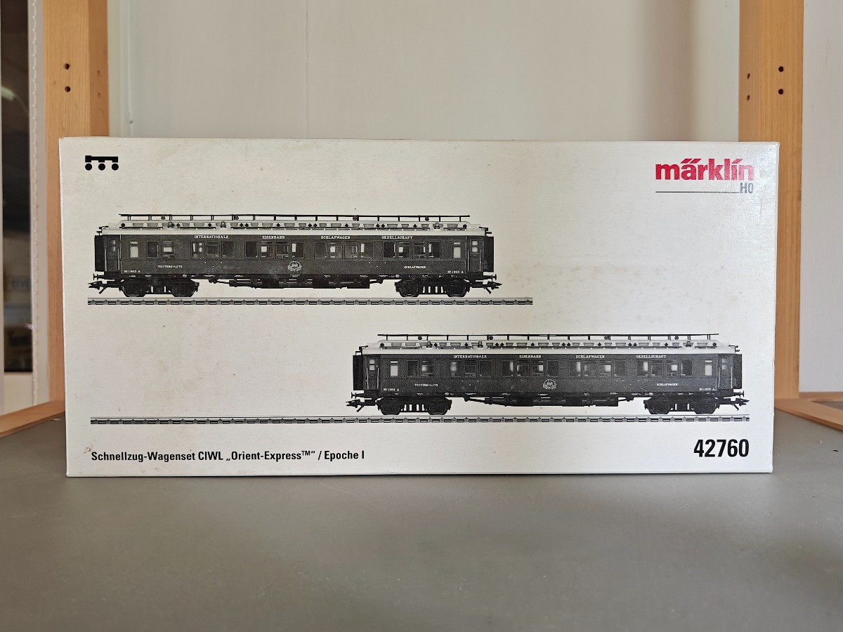Märklin 42760 2 passagervogne CIWL fra Orient-Ekspressen
