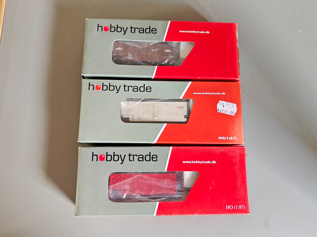 Hobbytrade 3 DSB godsvogne  33004, 33005 og 34054 