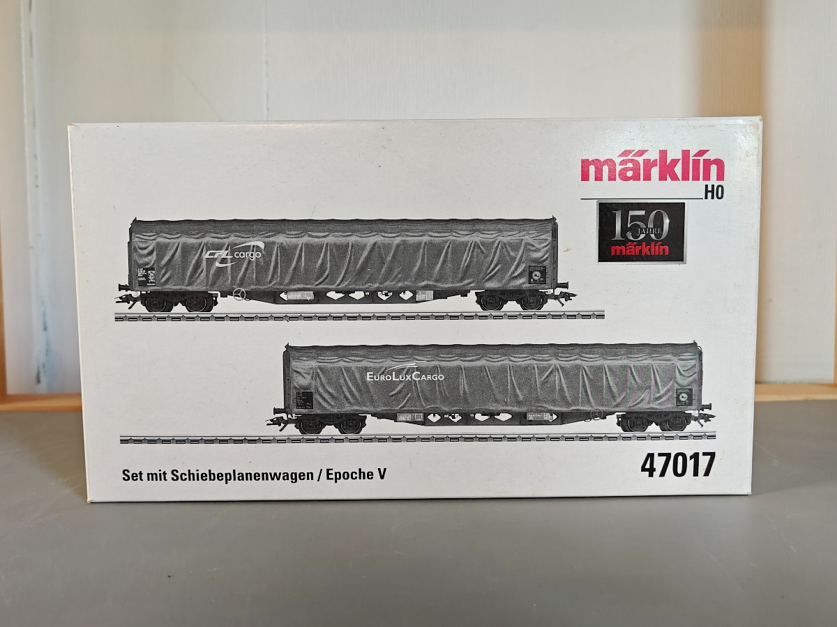 Märklin 47017 Sæt med 2 lange presenningvogne