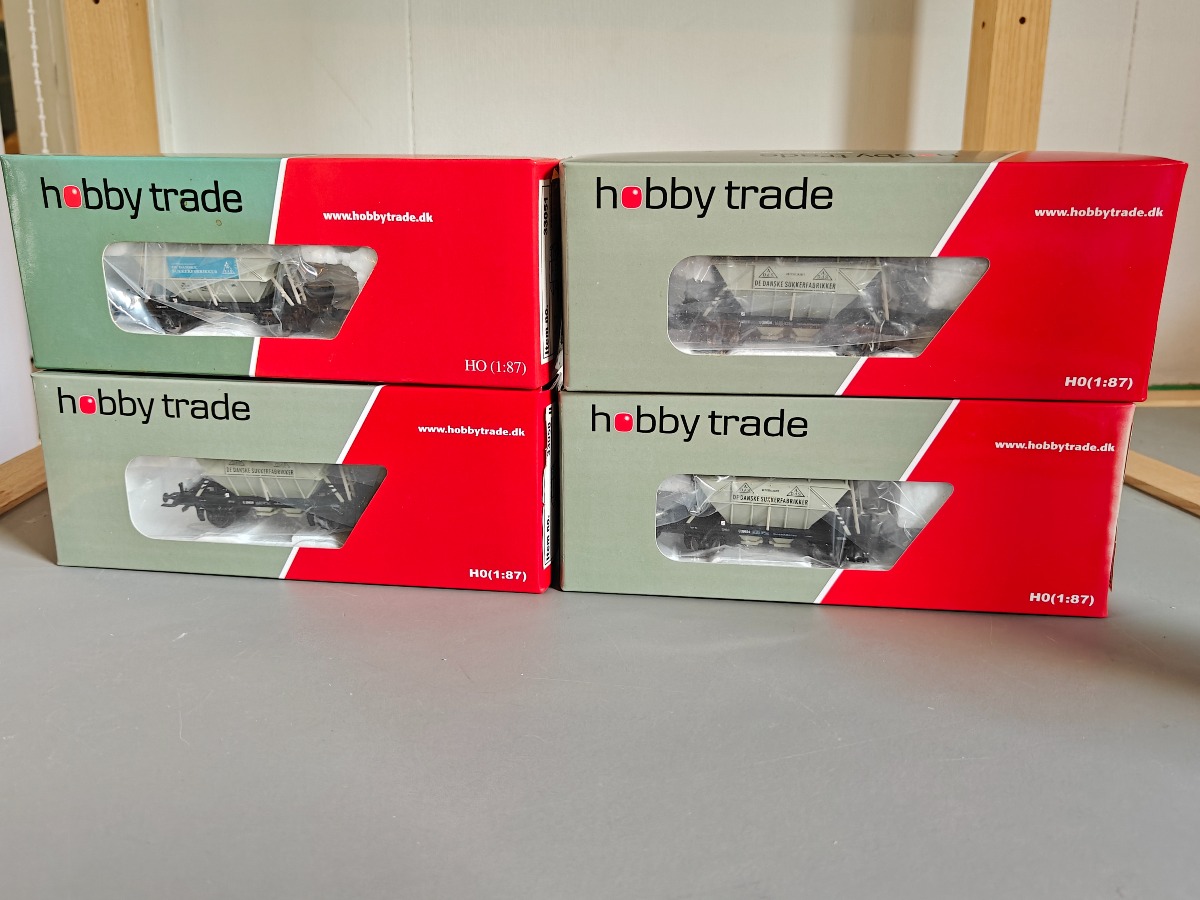 Hobbytrade. 4 godsvogne fra De Danske Sukkerfabrikker
