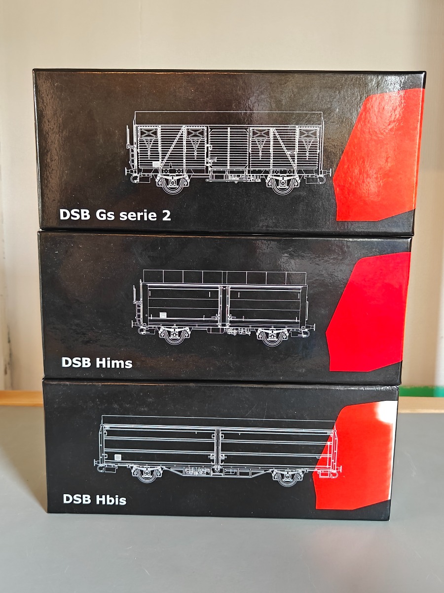 McK 1610, 0206 og 0401. 3 DSB godsvogne