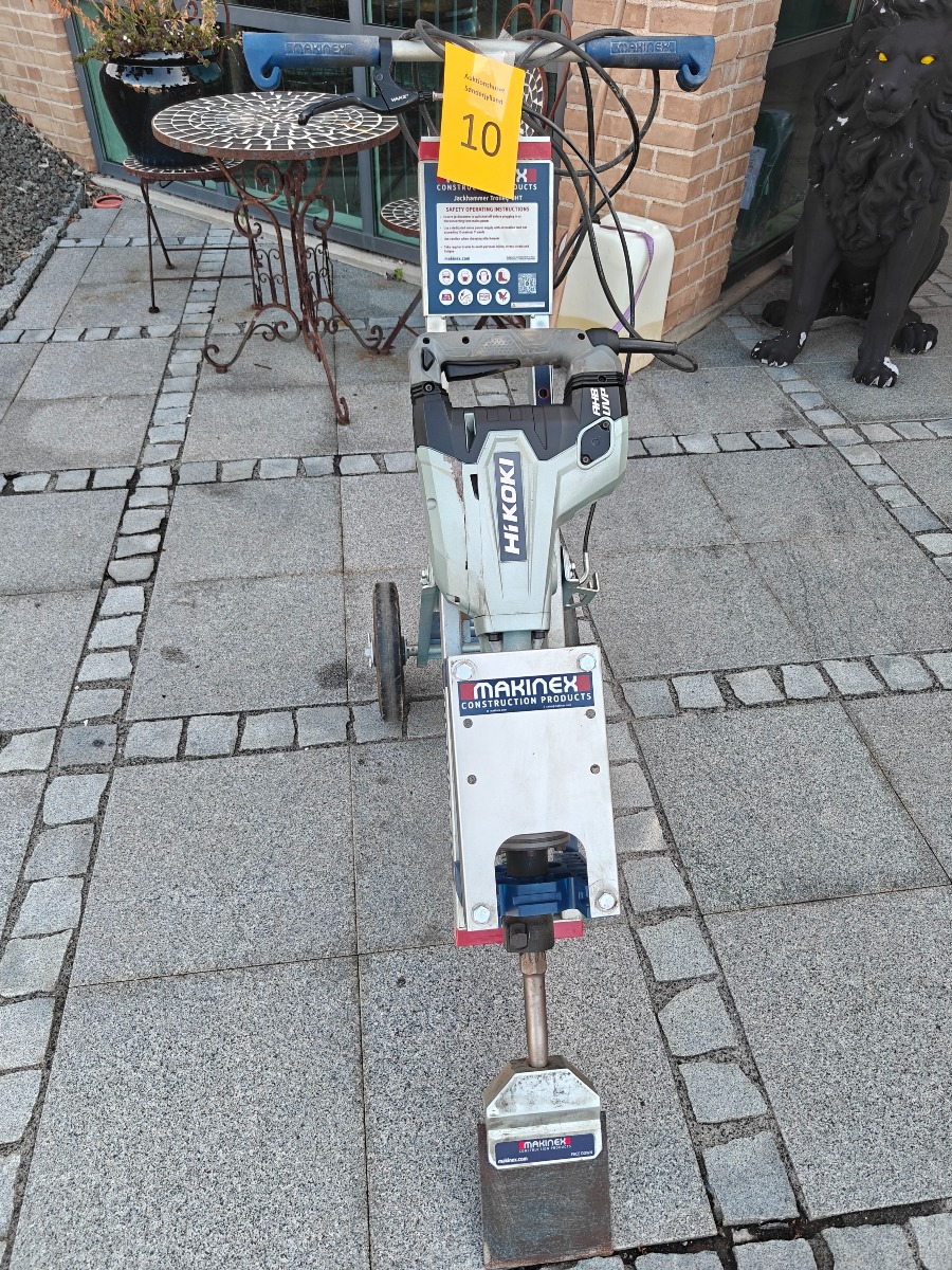 Makinex Jackhammer trolleymonteret med HIKOKI hammer 