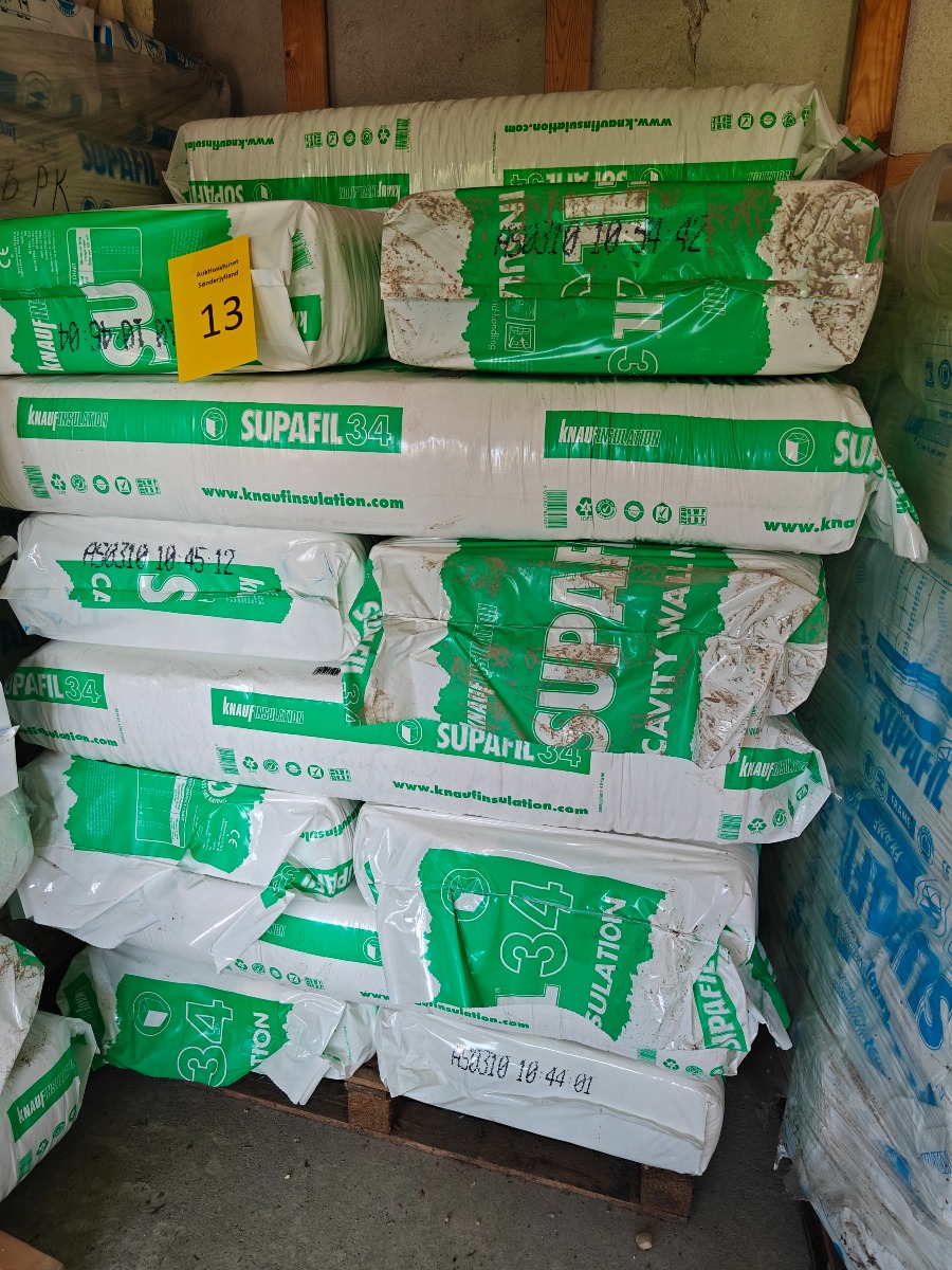 Pl. med 20 pk. knauff insulation supafil 34 isolering