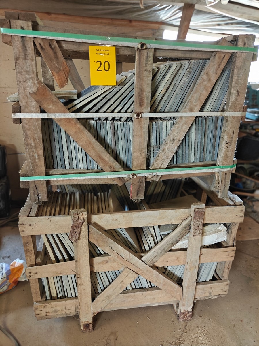 2 Pl. med  Kinesisk skifer ca 25 m2