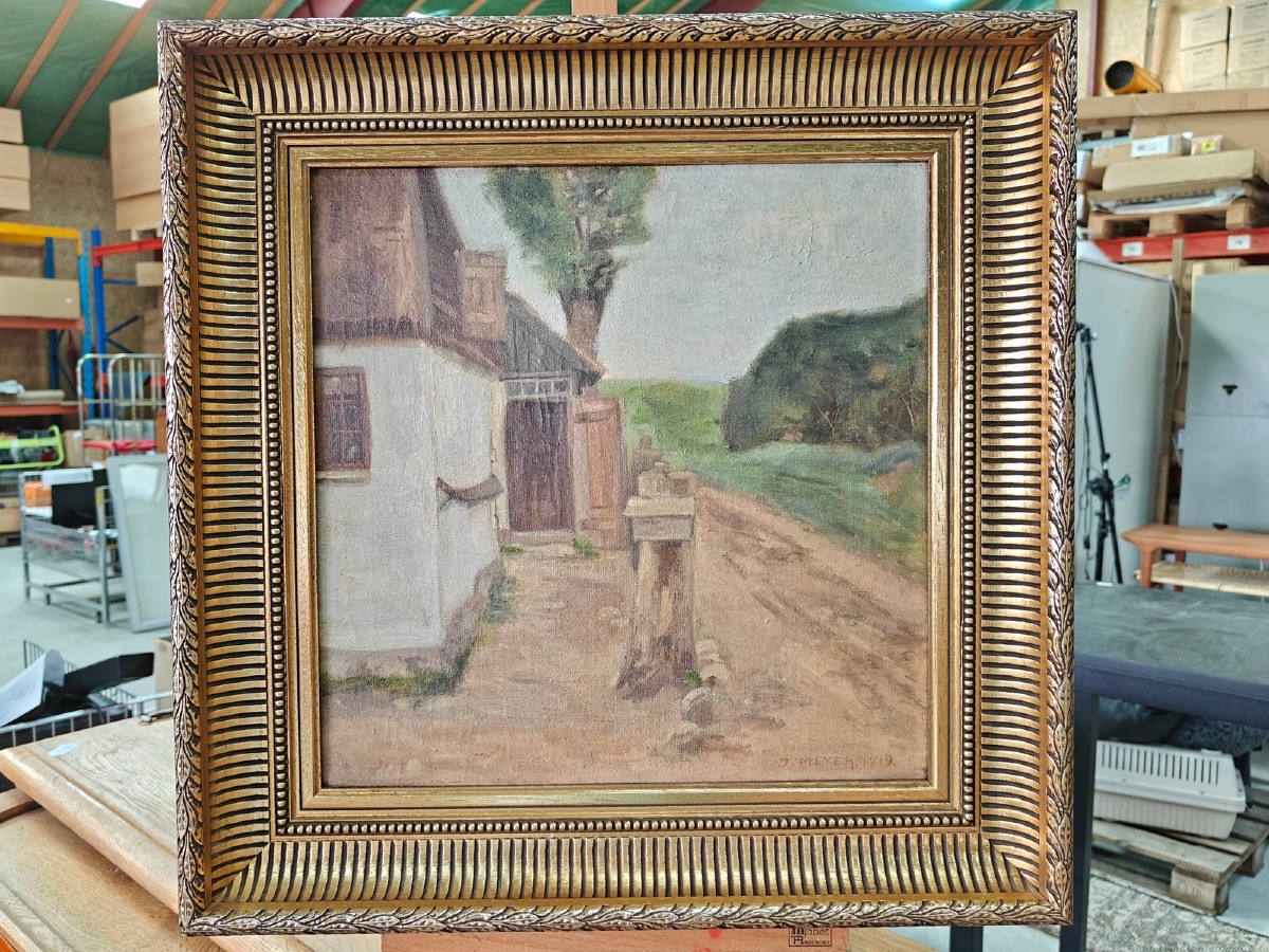 J. Meyer. Eksteriør med hus