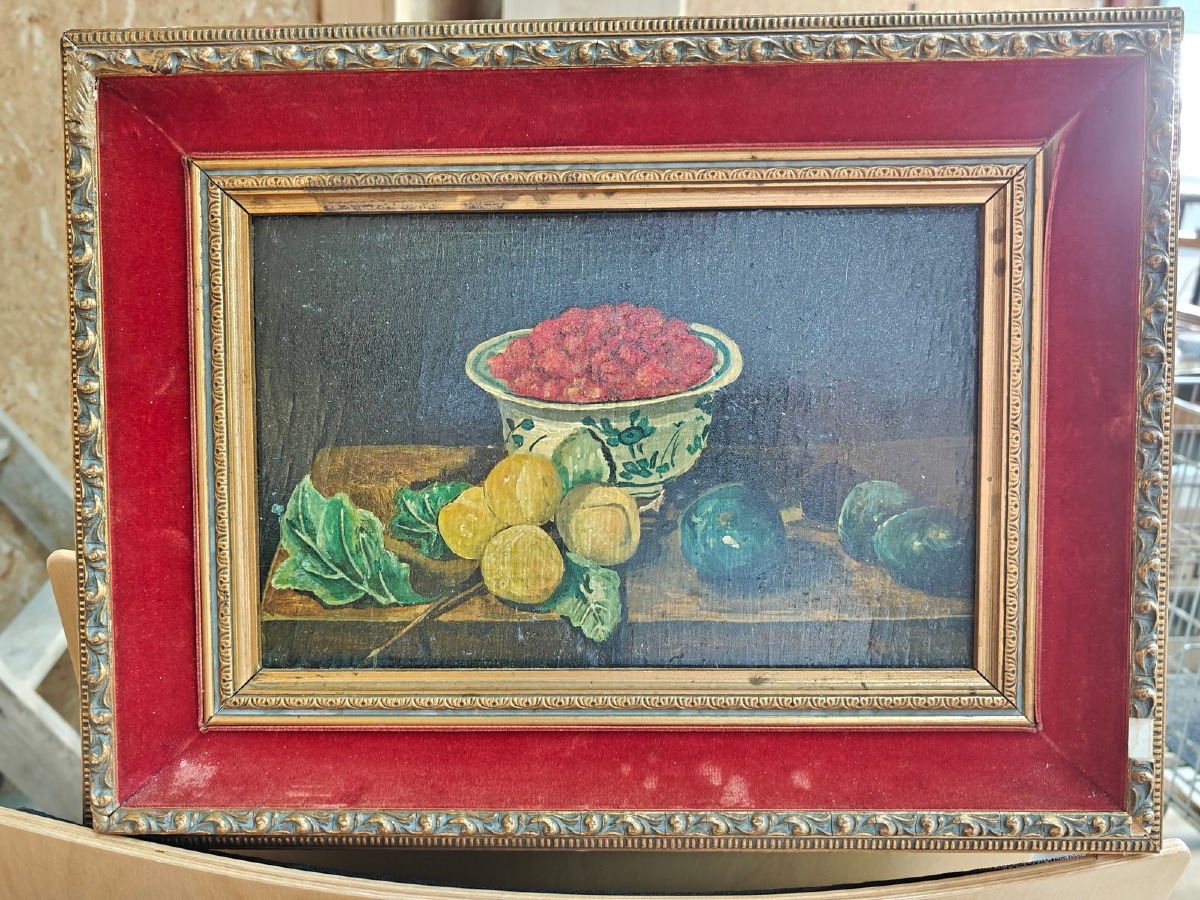 Ubk. kunstner. Stilleben med frugt