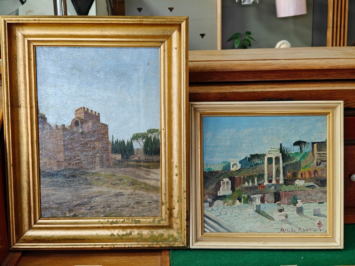 Ubk. kunstnere motiver fra Italien