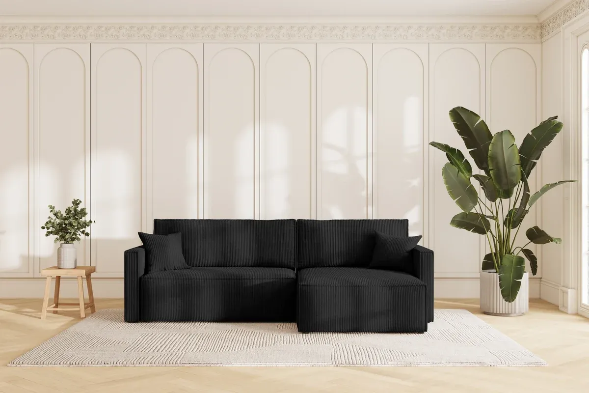 Karlo Sovesofa L XL - Velvet Black (9704)