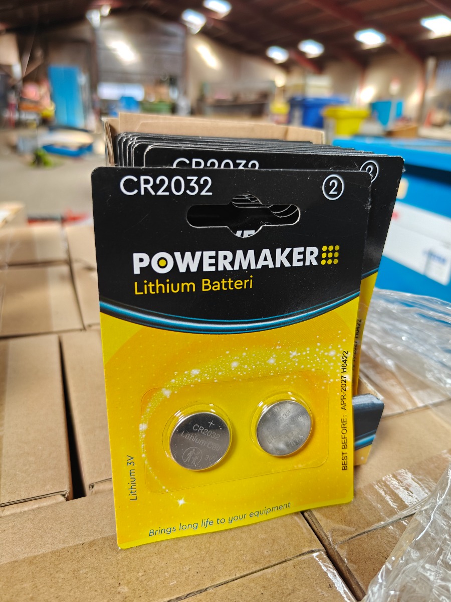 Parti Powermaker CR2032 lithium - knapcellebatterier(2)