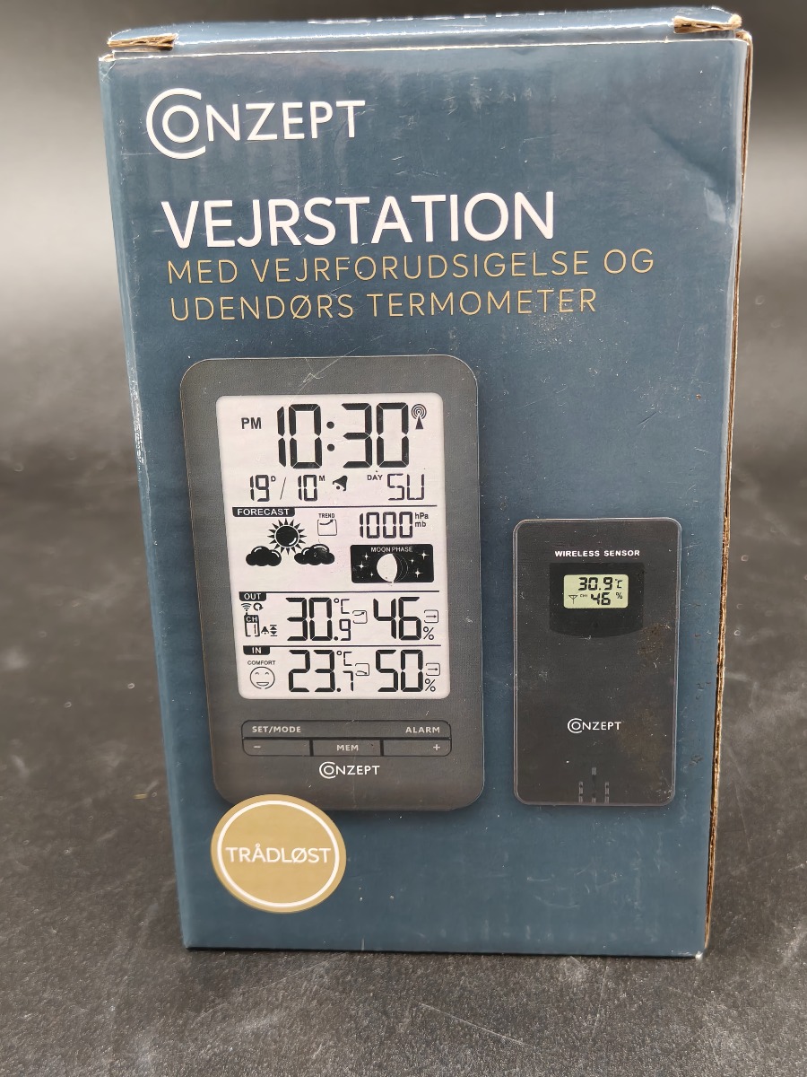 Conzept trådløs Vejrstation.