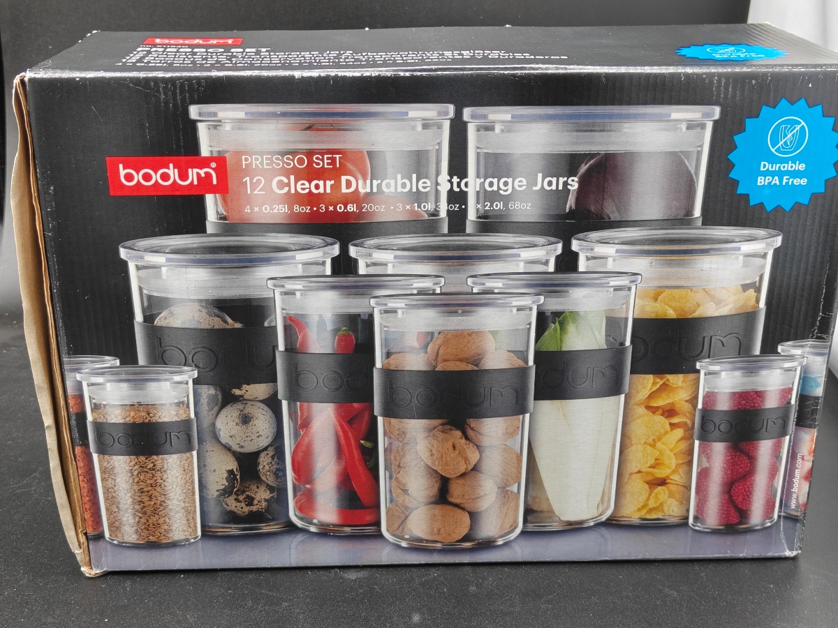 Bodum 12 stk clear opbevaringsbeholder. 
