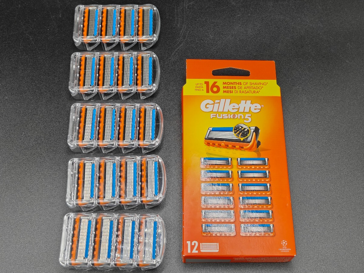 Gillette fusion 5 blade m 12 stk, gillette one blade 5 stk