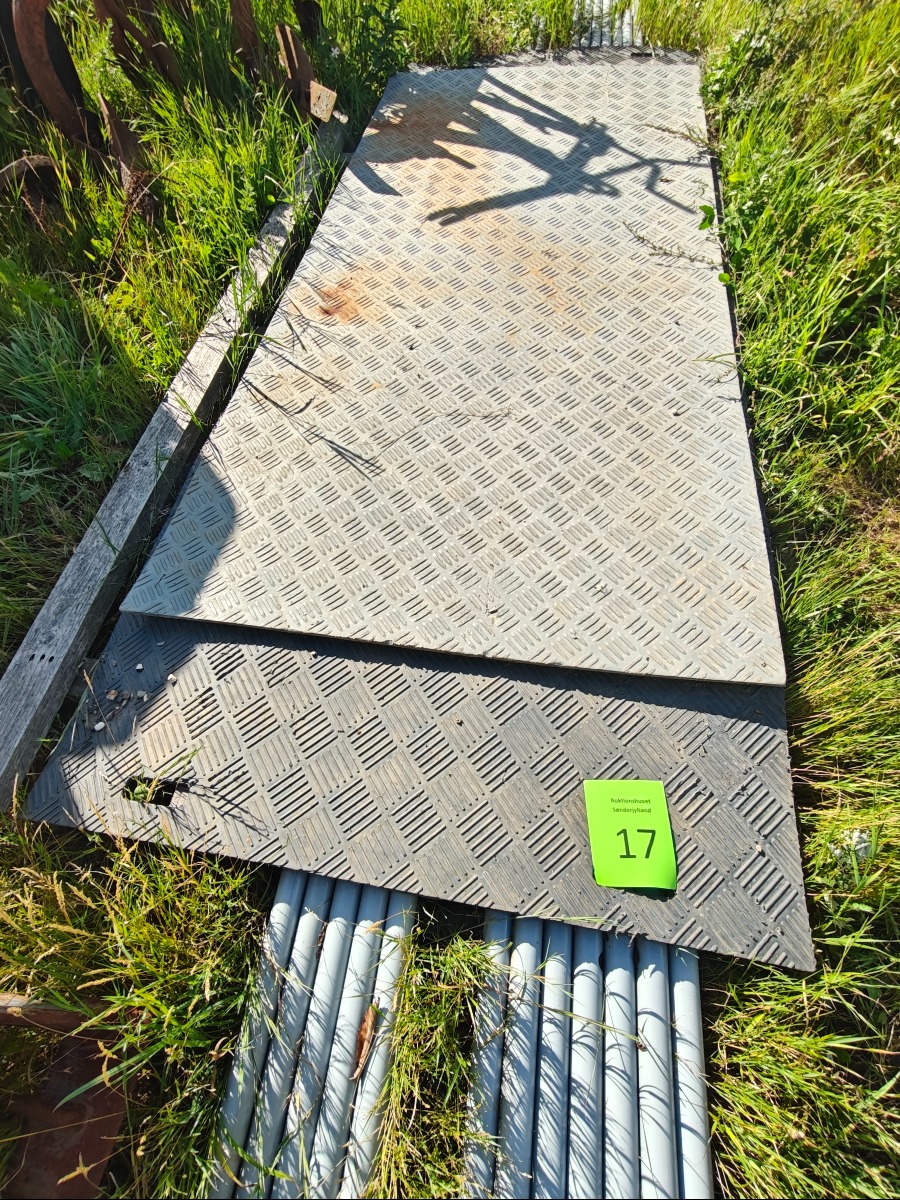2 stk plast køreplader 
