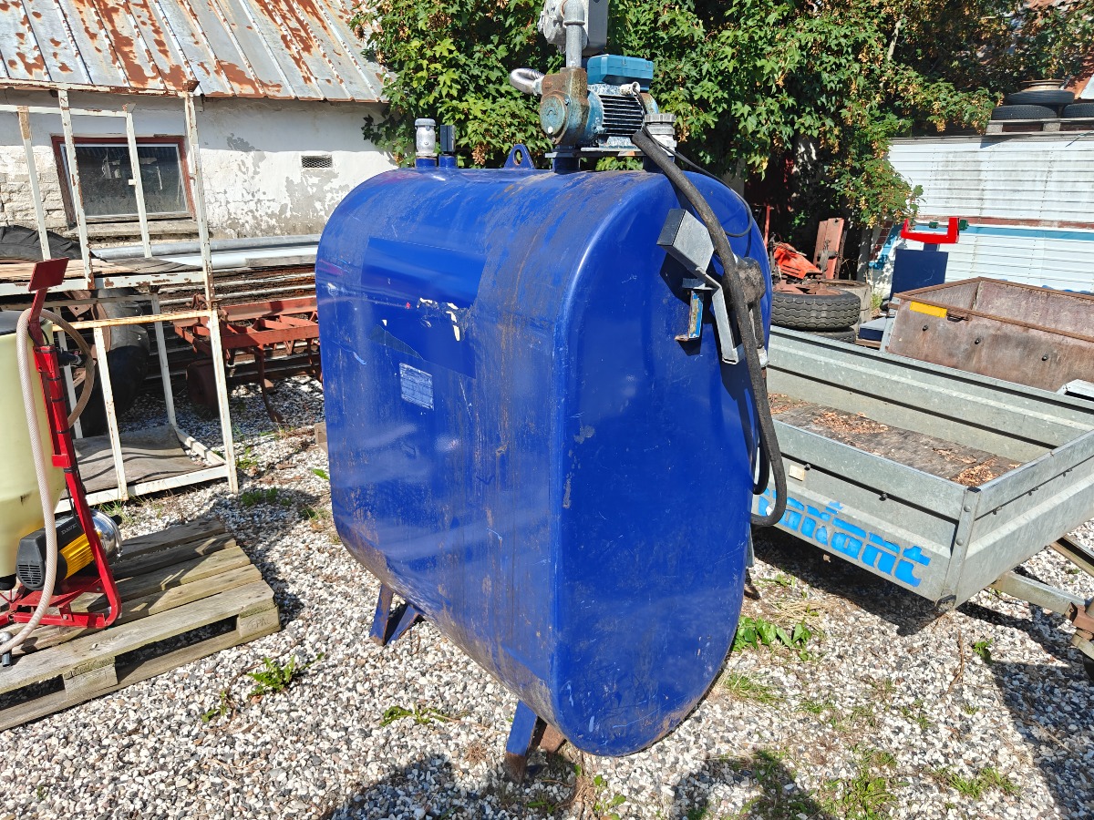Dieseltank 1200 L med elpumpe & tæller