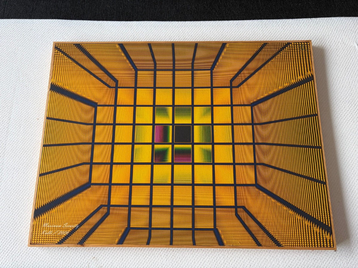 Fotografisk/digitalt kunsttryk på lærred – “Maximum Security”, abstrakt motiv, 2005