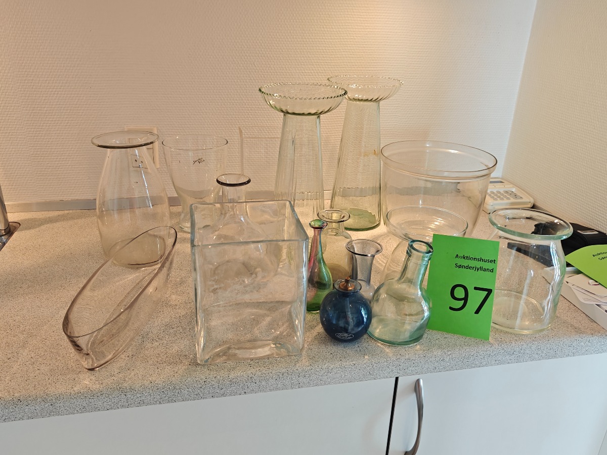 Lille samling glasvaser