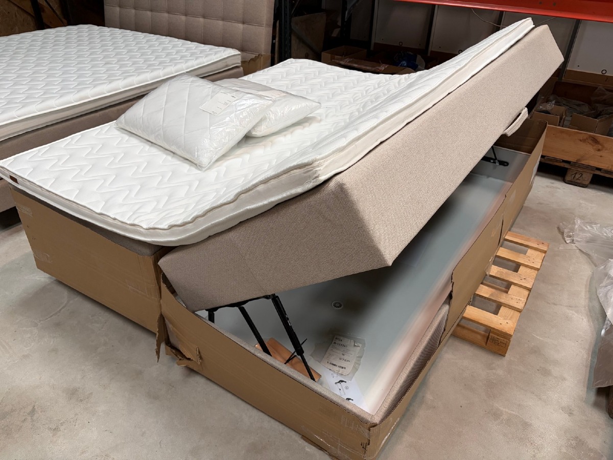 SÖVNN Boxseng Med Opbevaring 200 x 160 samt 2 puder