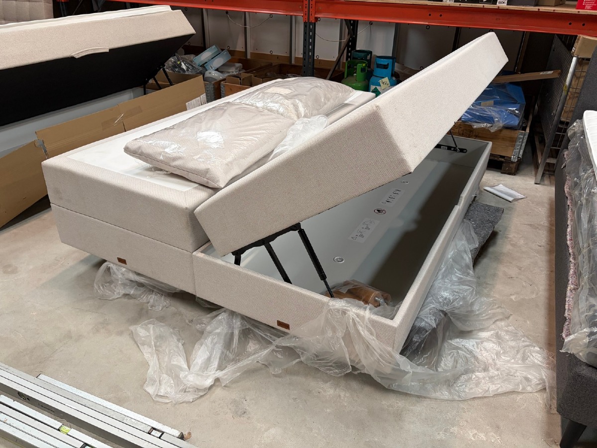 SÖVNN Boxseng Med Opbevaring 200 x 160 samt 2 puder
