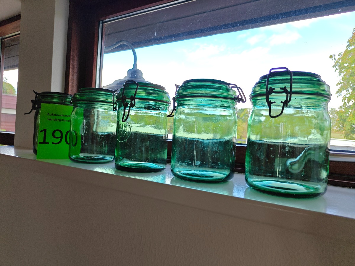 Gamle franske patentglas fra Durfor