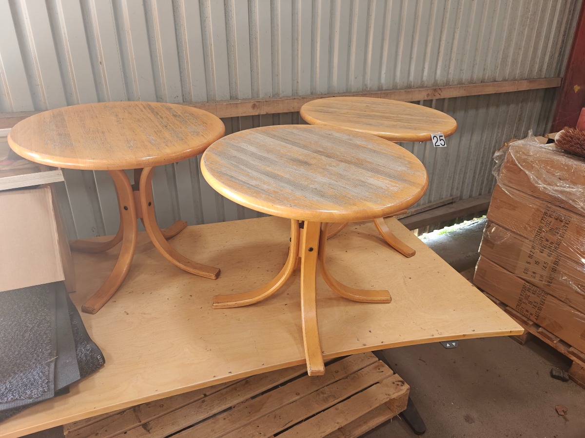 3 Sofaborde. Dansk Design. Produceret ved H.M