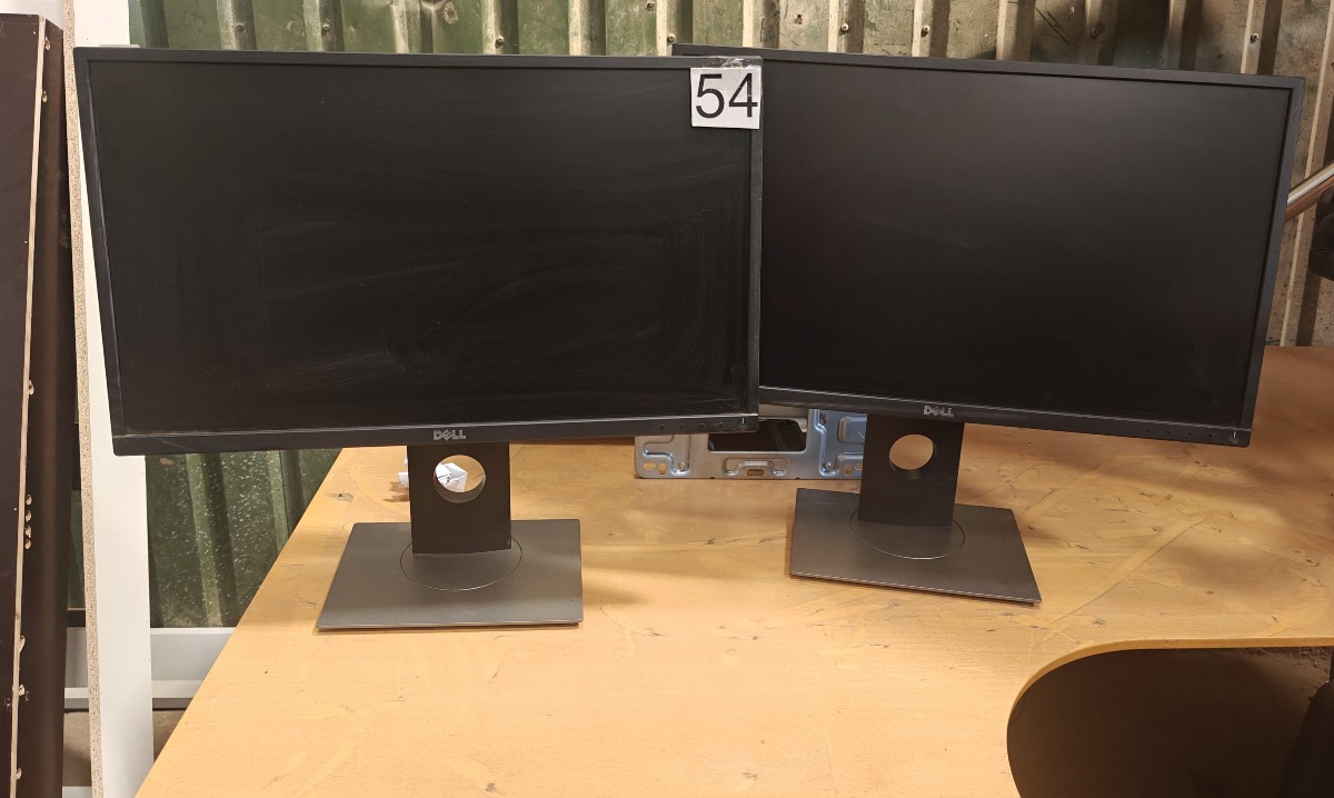2 Skærme. Mrk: Dell