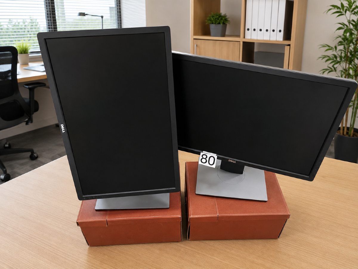 2 Monitorer. Mrk: Dell. Model: U2412Mb