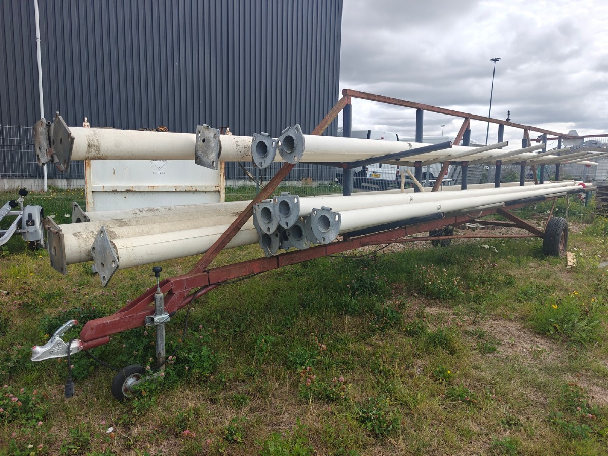 Glasfiber flagstang. Mrk: VM Flagstænger