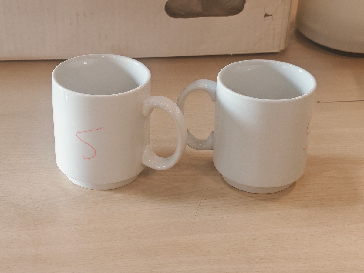 Ca 55 kaffekopper. 2 Modeller á hhv 35 og 20 stk