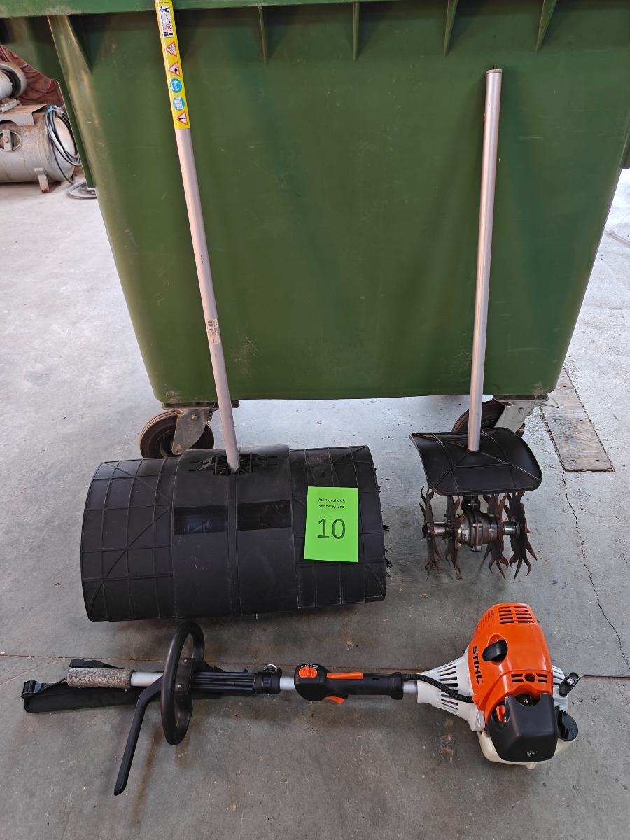 Stihl KM130R kombimaskine m. fejekost & kultivator forsats 