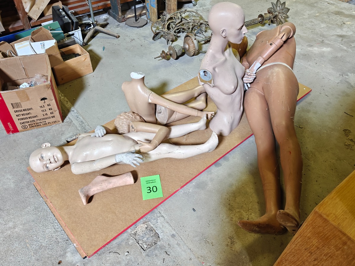 Mannequindukker og dele dertil 