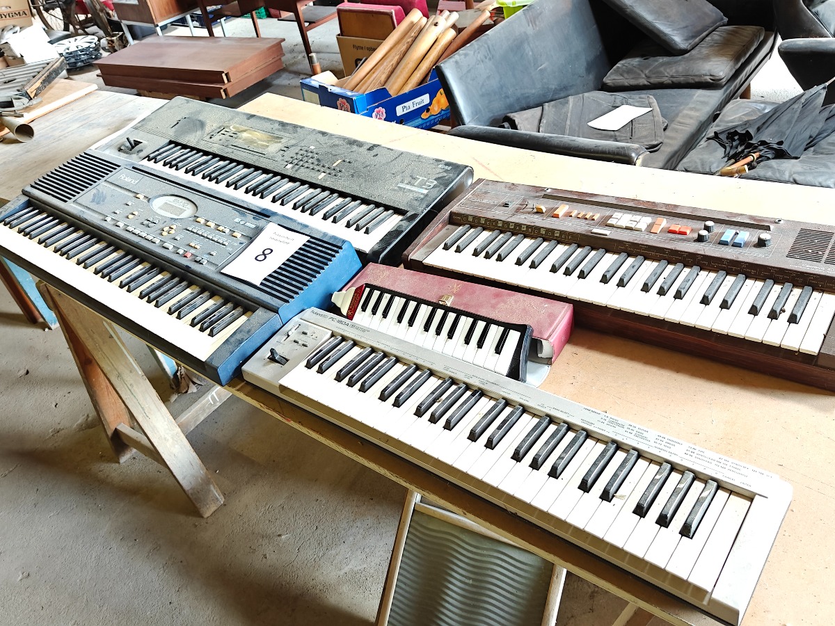 Samling af forskellige keyboards