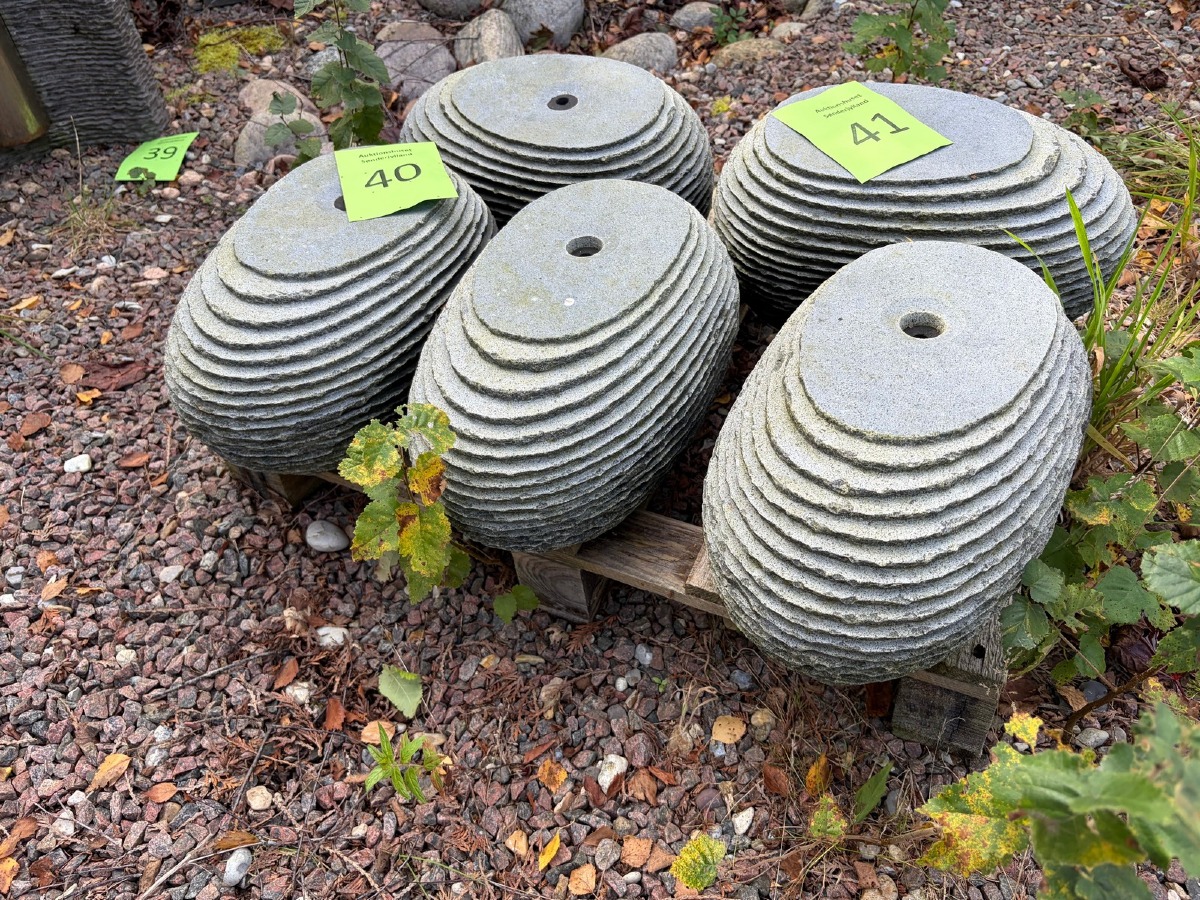 3 vandsten, udhugget