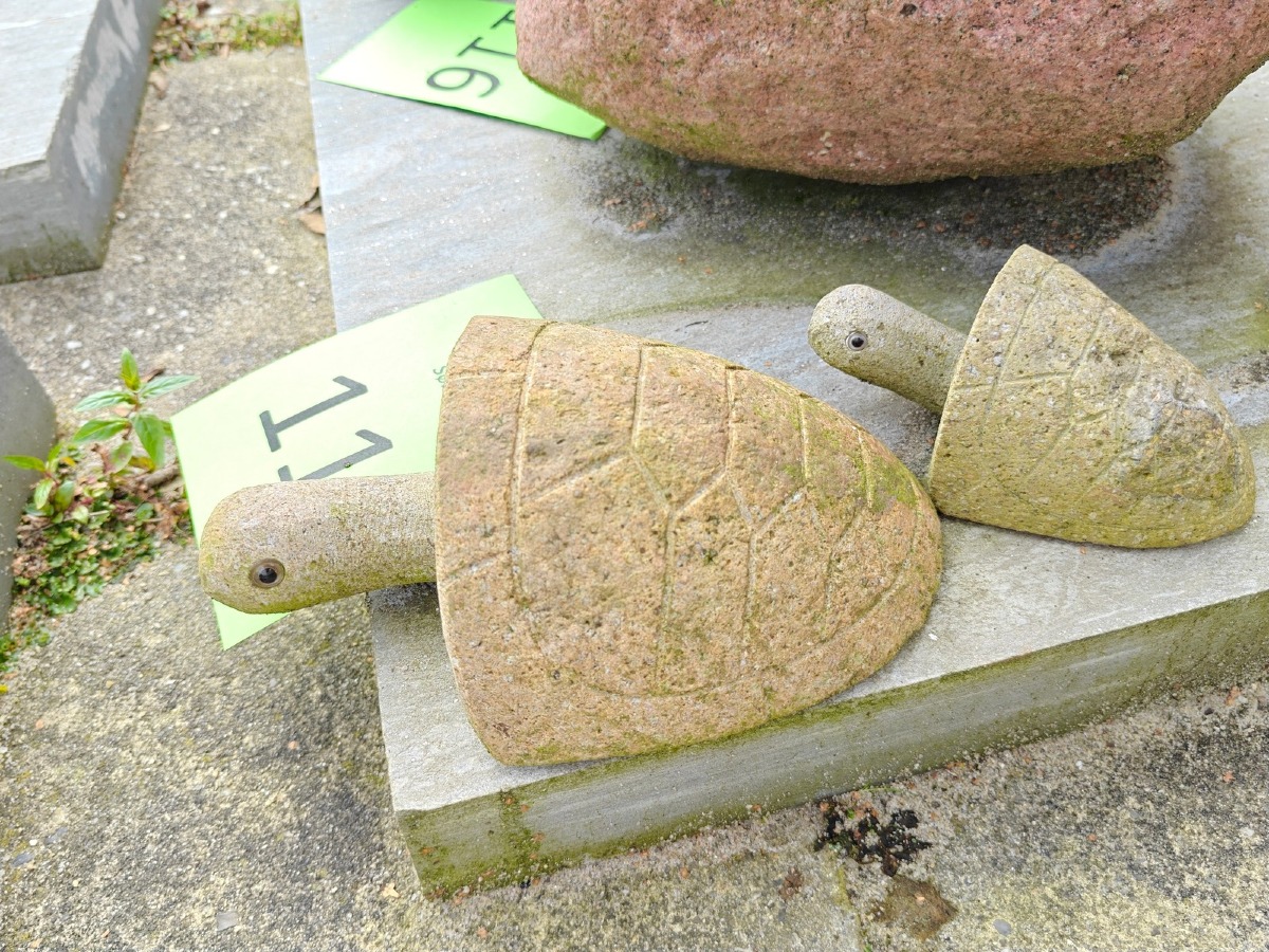 2 pyntesten i form af skildpadder