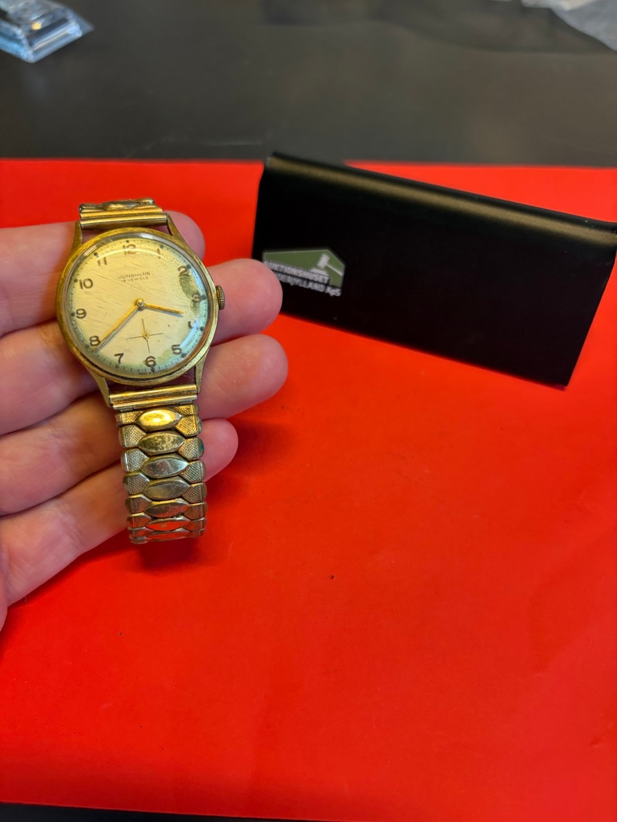 Junghans mekanisk armbåndsur – 15 jewels, med sekundviser