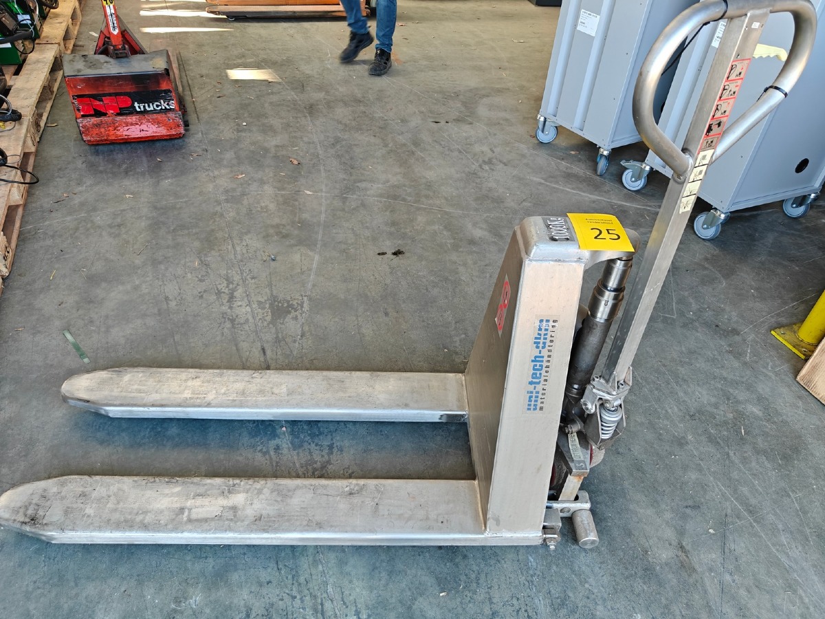 Uni-tech-dk palleløfter i rustfri 1000 kg 