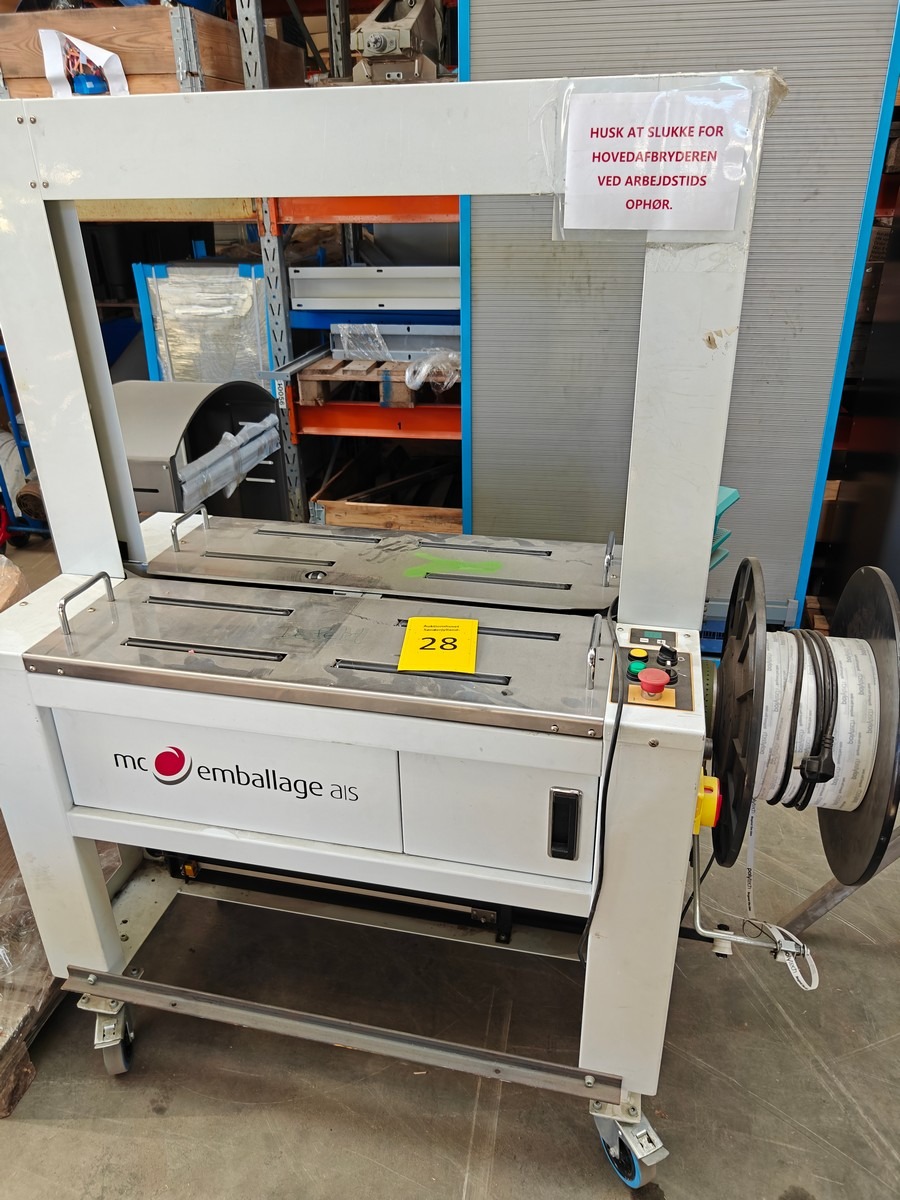 MC emballage strapbåndsmaskine model A-93NS