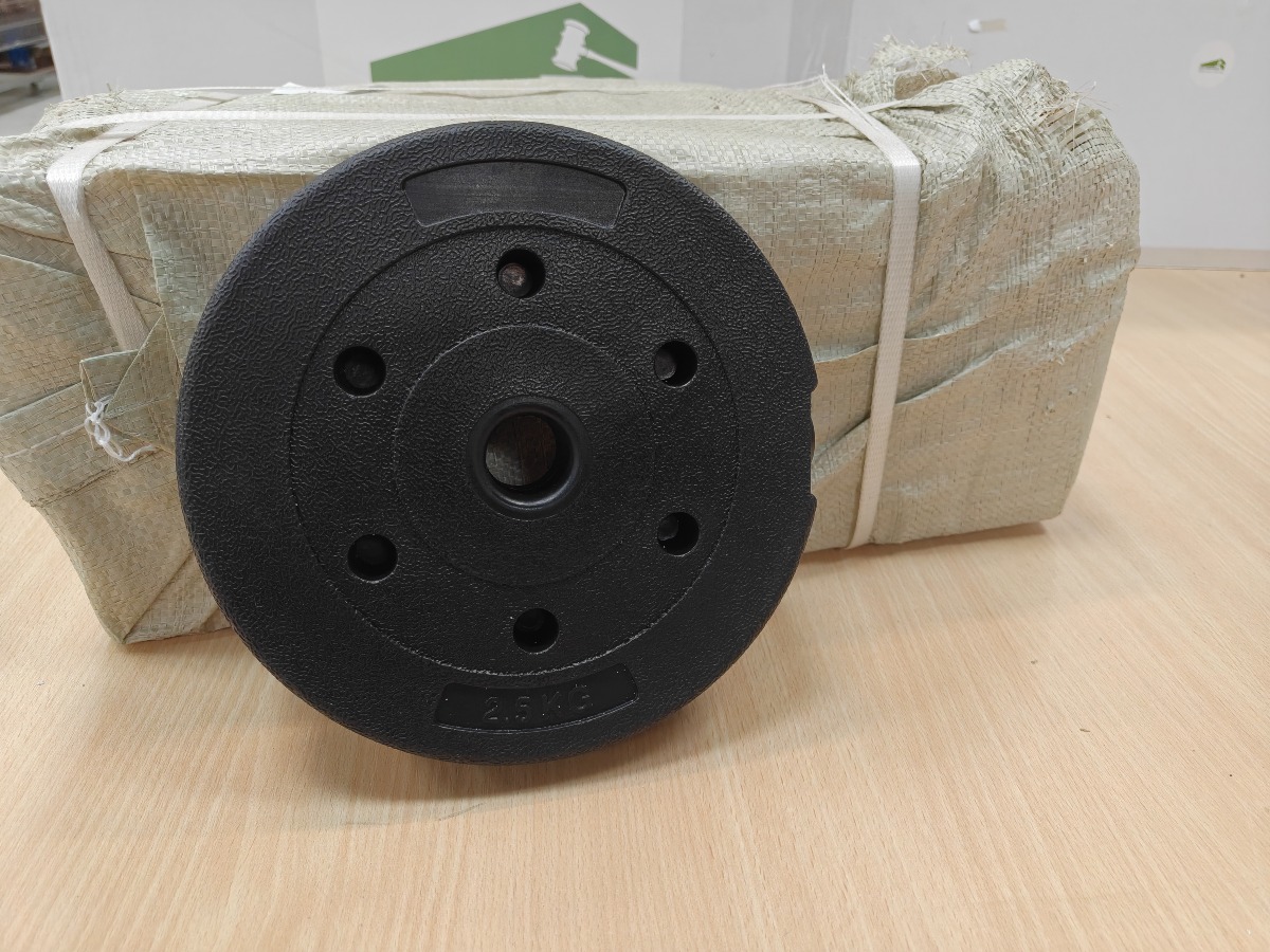 8 stk Vægtskiver 2,5 kg 
