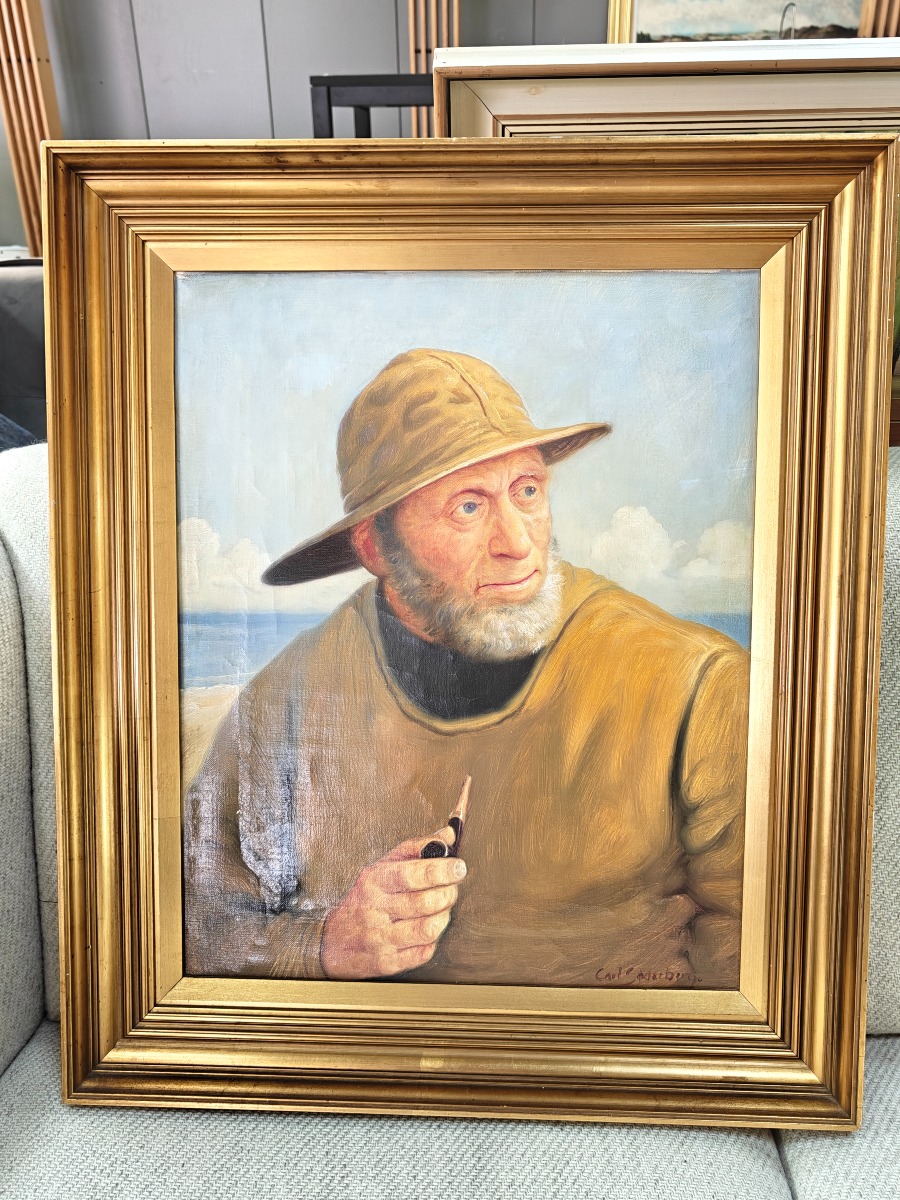 Carl Søderberg. Portræt af fisker
