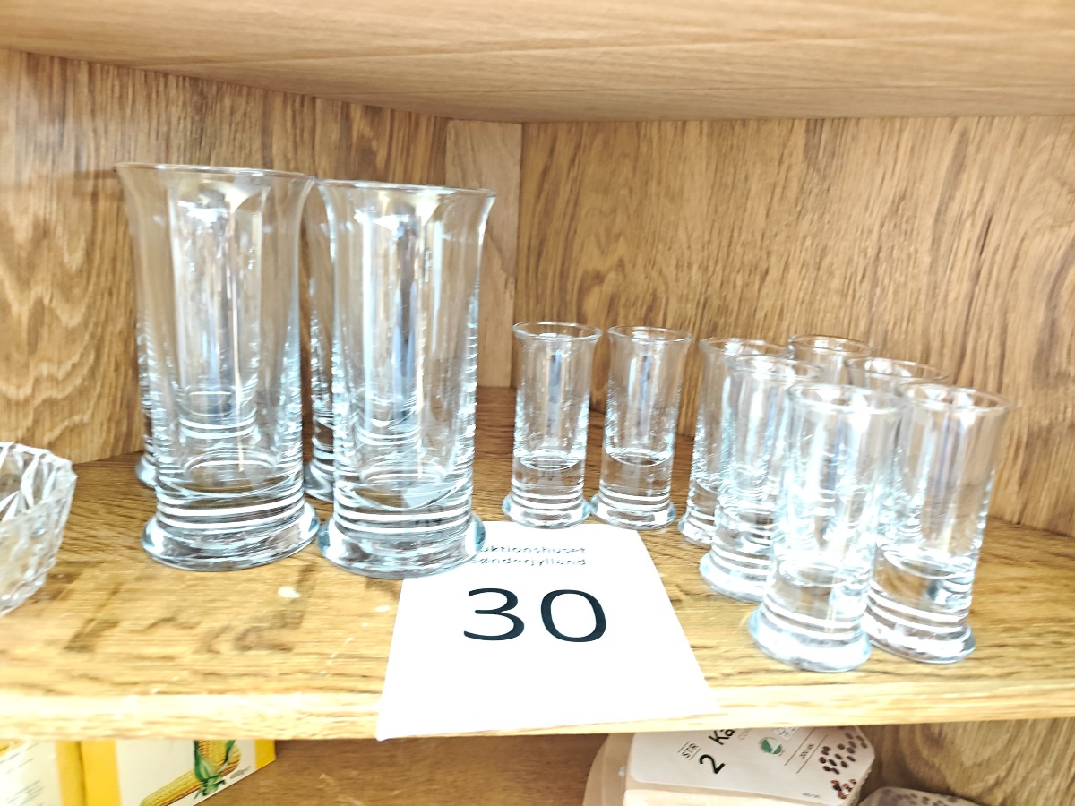 Per Lütken for Holmegaard No. 5 forskellige glas