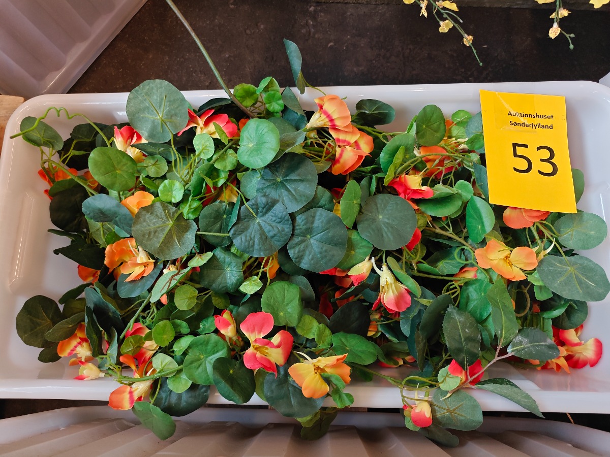 Efterårsdekorations ranker med orange lilje