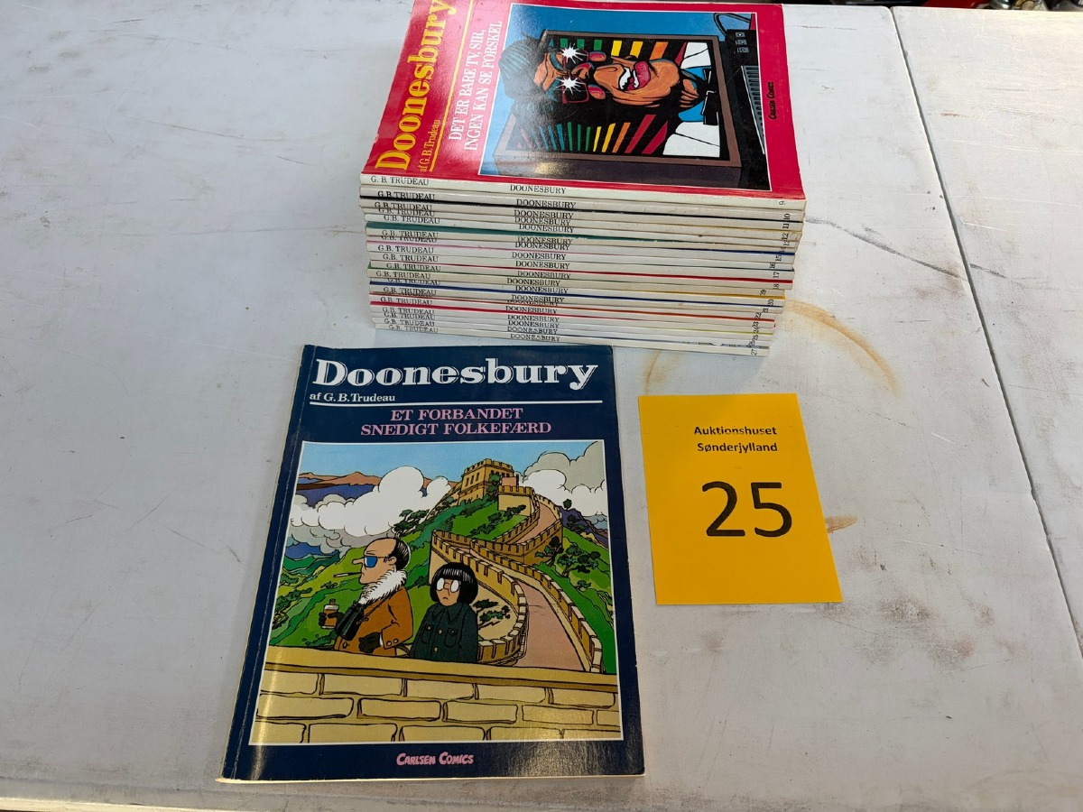 Samling Doonesbury tegneserier af G.B. Trudeau – nr. 9-27 samt “2 - Et forbandet snedigt folkefærd
